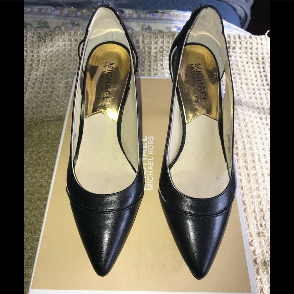 Michael Kors Black Heels with cut outs